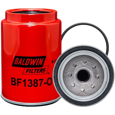 Baldwin Filters Fuel Filter, 6-5/16 x 4-1/4 x 6-5/16 In BF1387-O